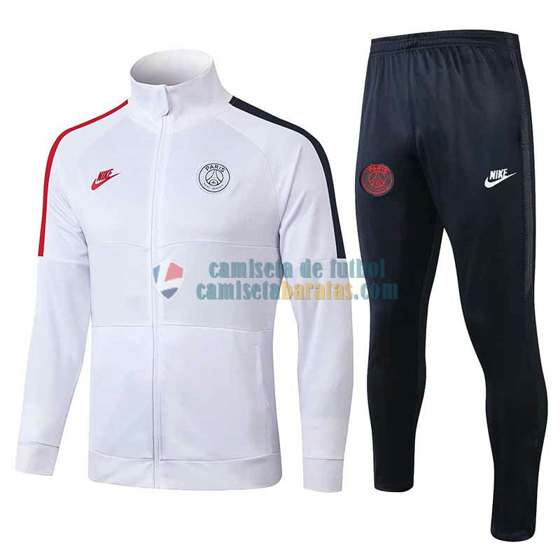 PSG Chaqueta White + Pantalon 2019-2020 PSG Chaqueta White + Pantalon 2019-2020