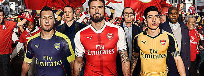 camiseta de Arsenal