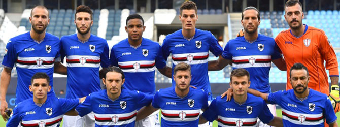 camiseta de Sampdoria